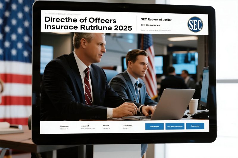 Directors and Officers Insurance: SEC Disclosure Rules Impacting 2025