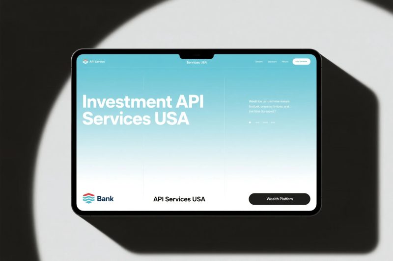 Investment API Services USA: Connecting Banks & Wealth Platforms